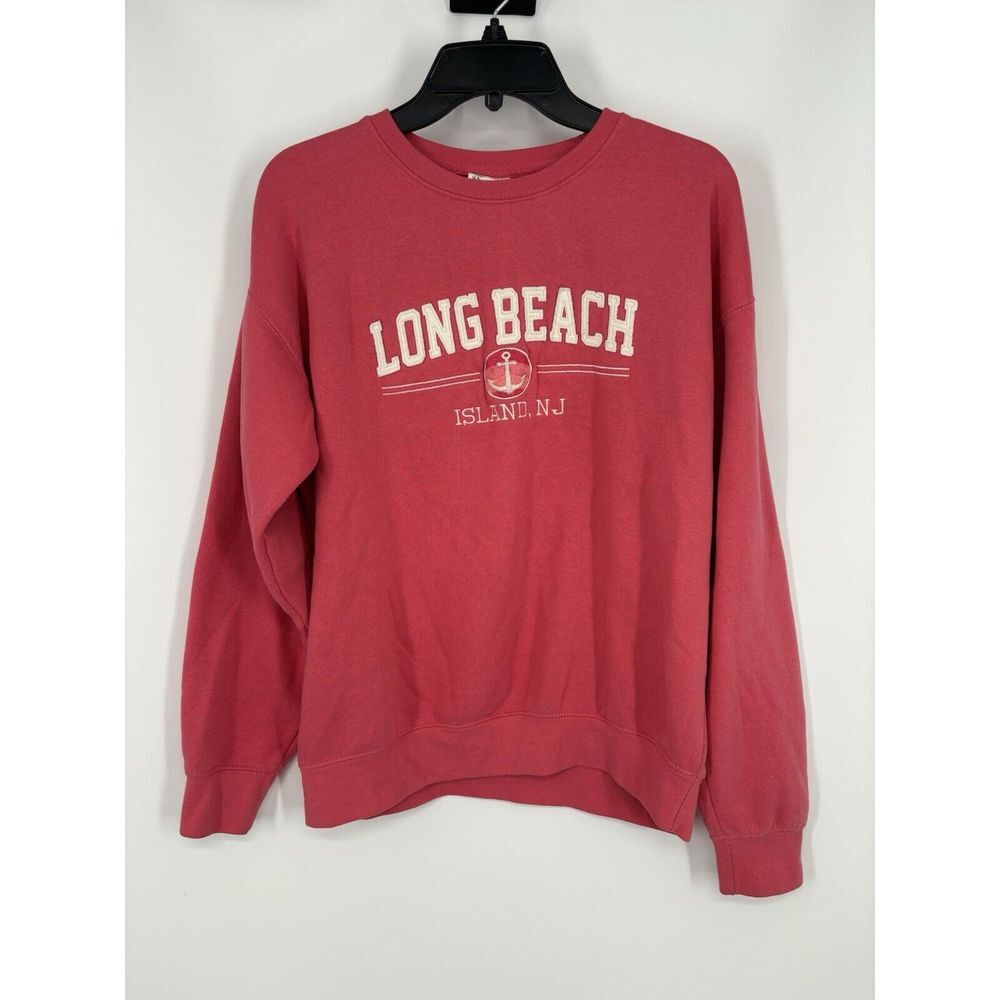 Long Beach Island NJ‎ LBI New Jersey US Vintage Embroidered Crewneck Sweatshirt